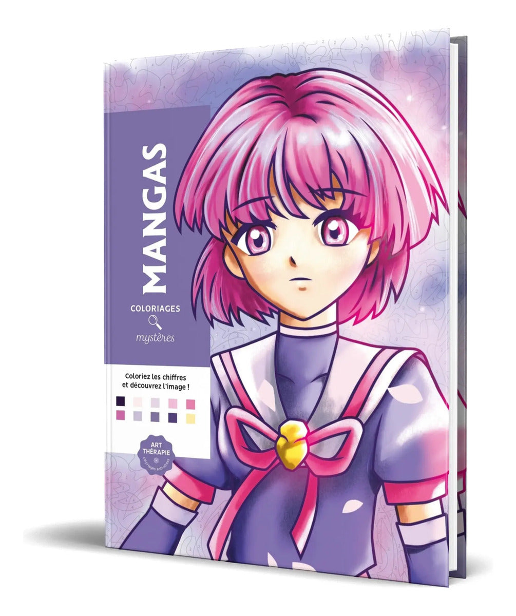 Portada de Libro Colorea Y Descubre El Misterio [ Mangas ] Original
