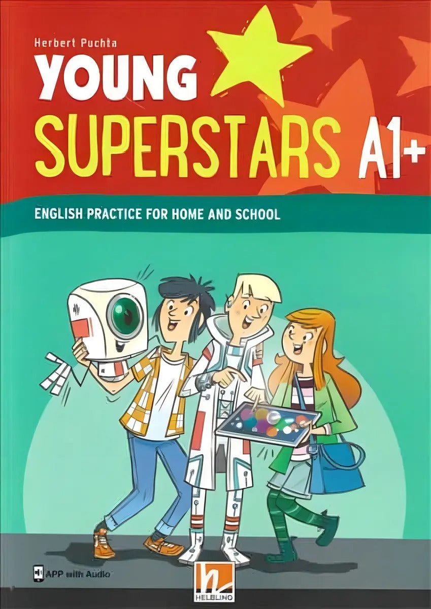 Portada de Libro Young Superstars A1+ [ Original ]: English Practice For Home And School, De Vv. Aa.., Vol. 1. Editorial Hel…