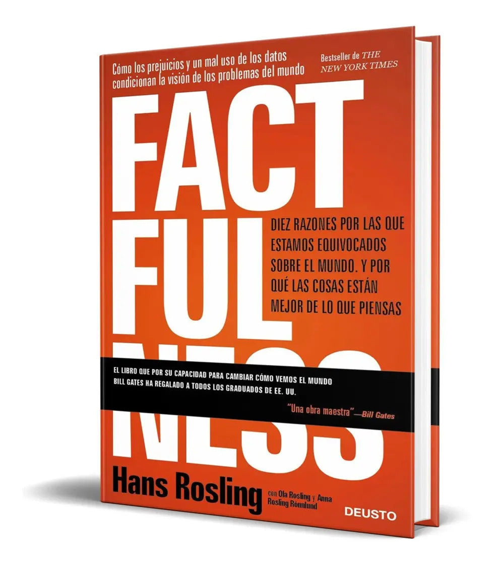 Portada de Libro Factfulness - Hans Rosling [ Español ] Pasta Dura