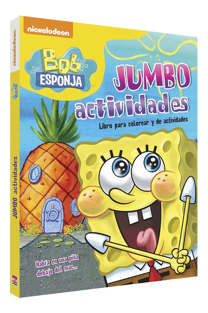 Portada de Libro Libro De Actividades Jumbo Bob Esponja [ Original ]