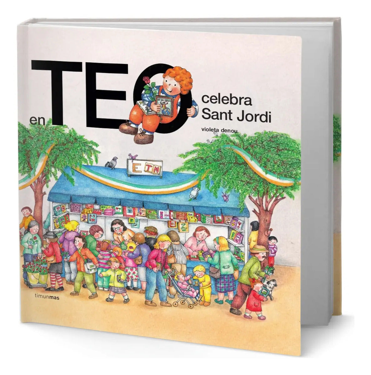 Portada de Libro En Teo Celebra Sant Jordi [ Violeta Denou ] Original