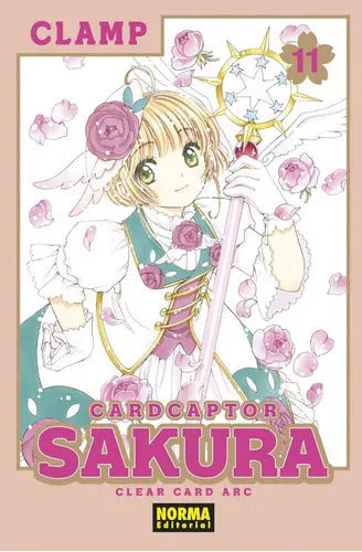 Portada de Sakura Card Captor Clear Card, De Clamp. Cardcaptor Sakura Clear Card, Vol. 11. Editorial Norma Comics, Tapa Blan…