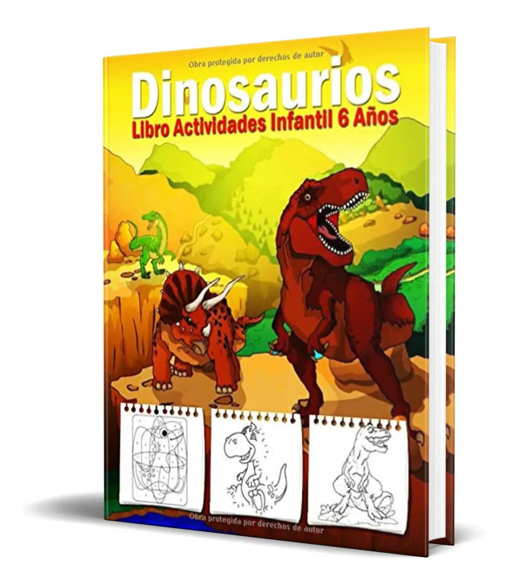 Portada de Libro Para Niños [ Actividades Infantiles ] Dinosaurios