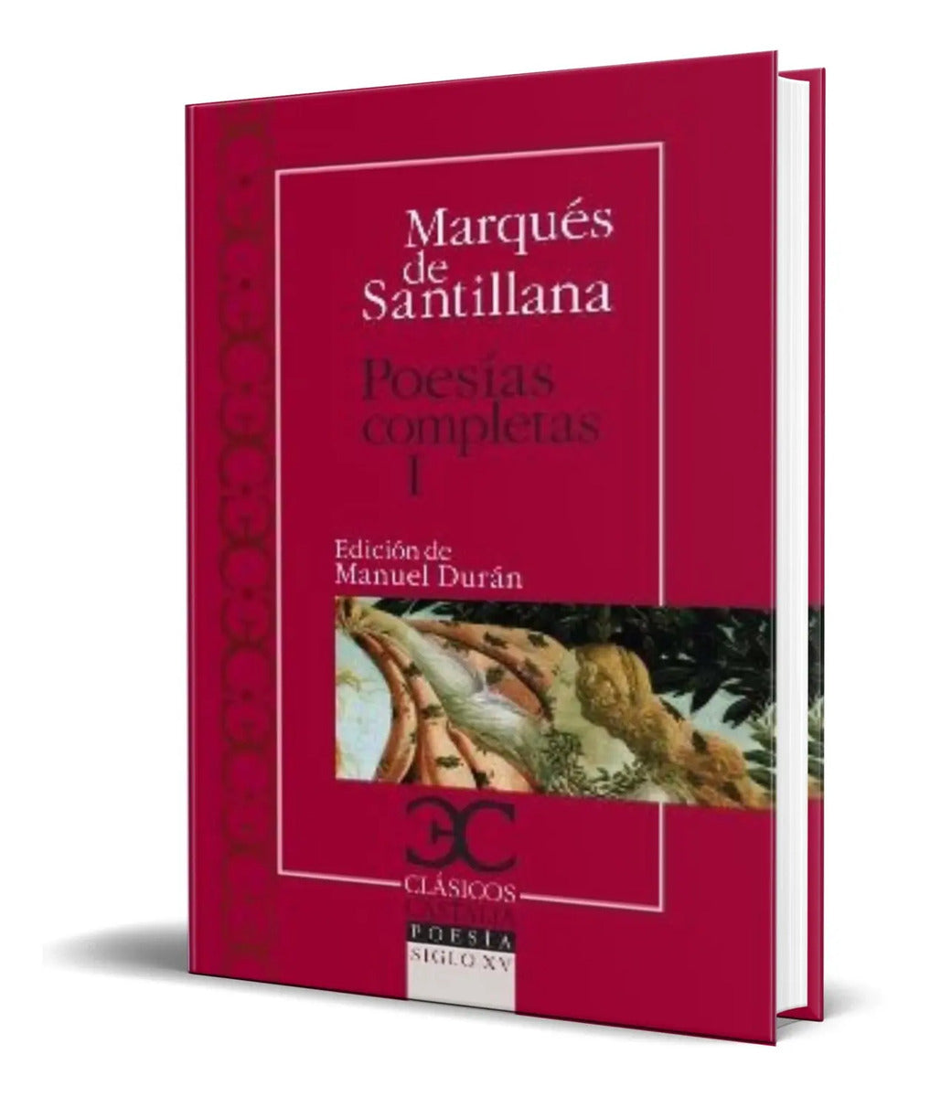 Portada de Libro Poesias Completas, I [ Marques De Santillana] Original