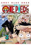 Portada de One Piece Nº 03 (3 En 1) (manga Shonen), De Oda, Eiichiro. East Blue Saga, Vol. 3. Editorial Planeta Cómic, Tapa…