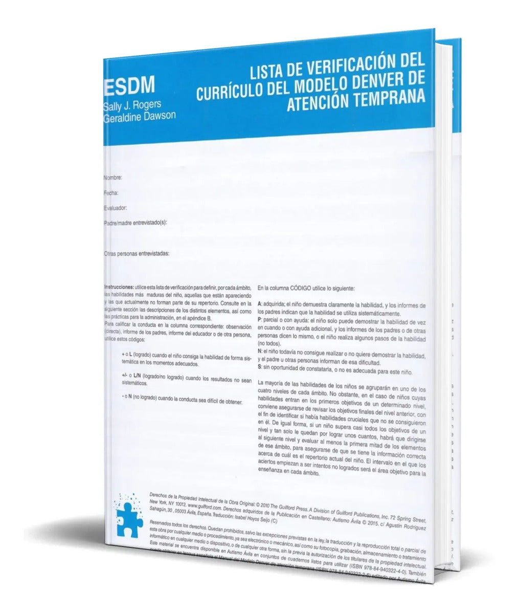 Portada de Lista De Verificacion Del Curriculo Del Modelo Denver