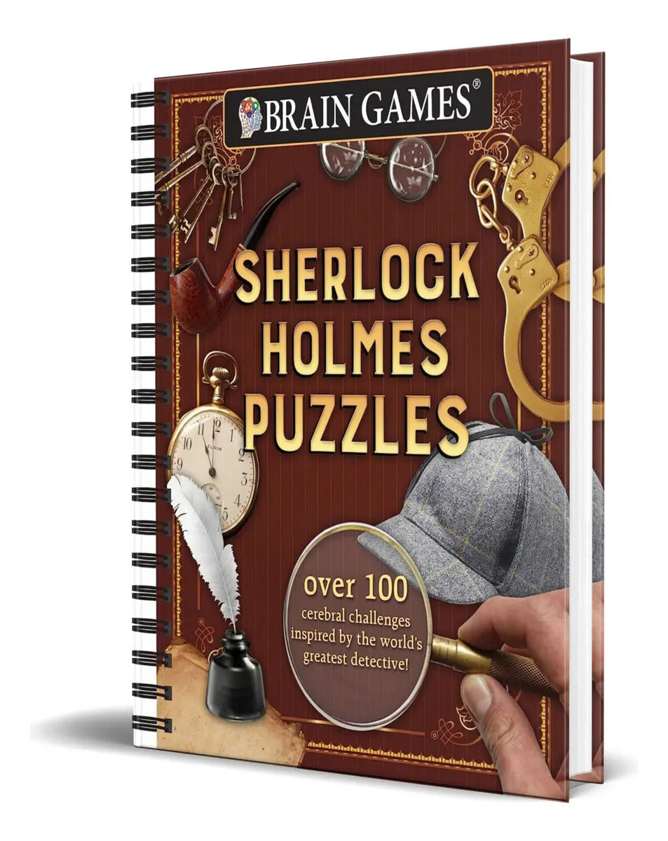 Portada de Sherlock Holmes Puzzles, De Brain Games. Editorial Publications International, Ltd., Tapa Blanda En Inglés, 2018