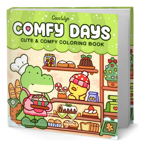 Portada de Comfy Days - Libro Para Colorear Adultos Original