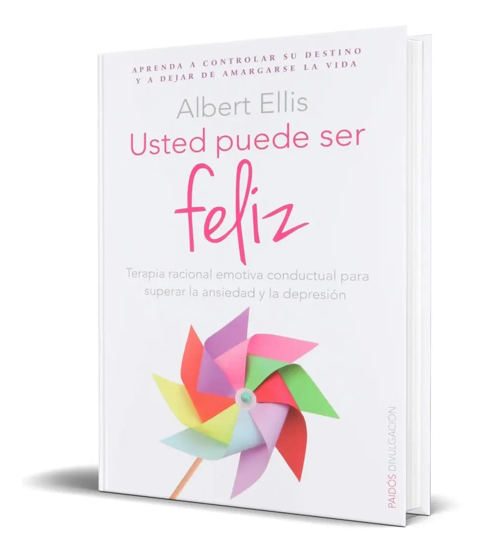 Portada de Libro Usted Puede Ser Feliz - Albert Ellis [ Original ]