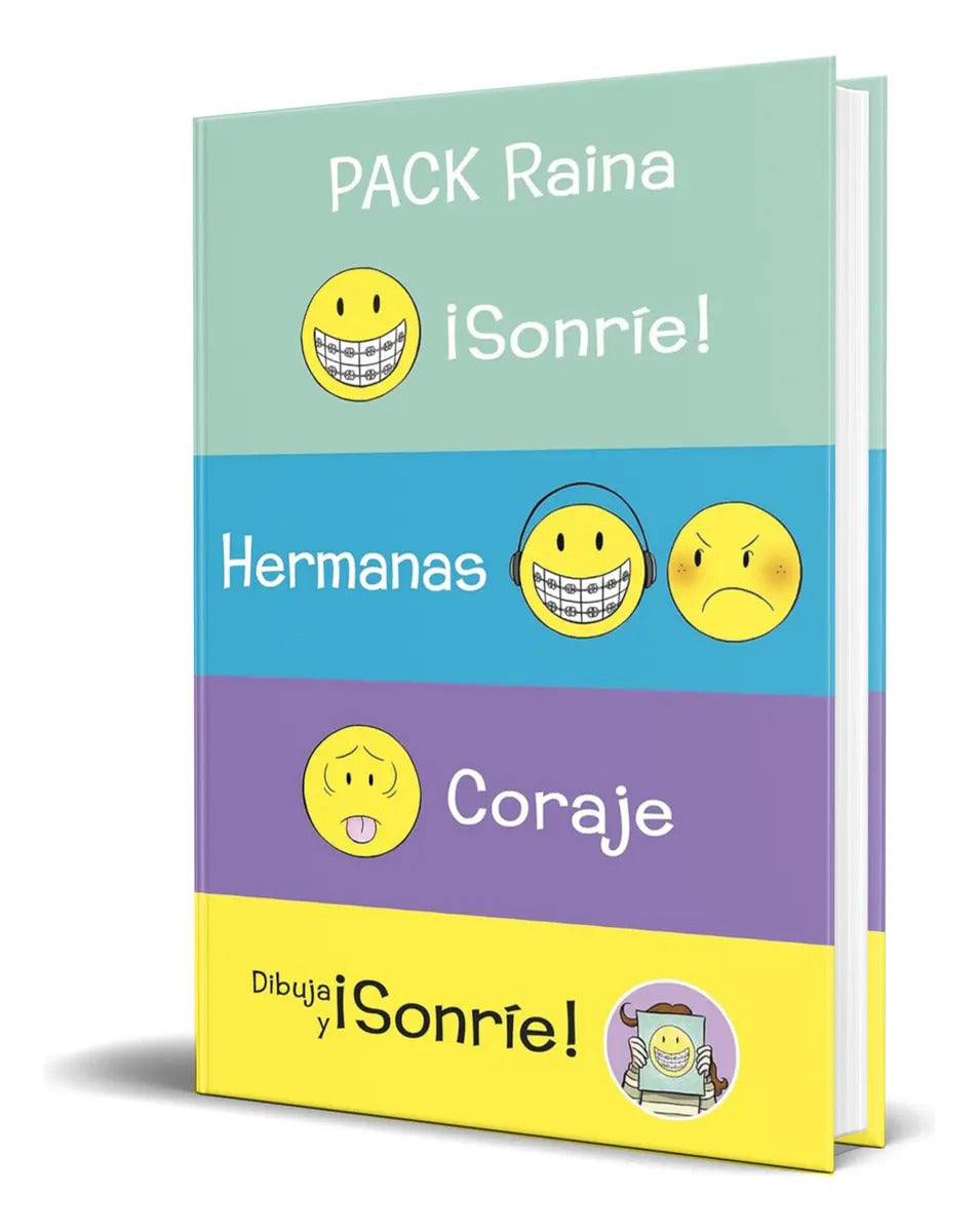 Portada de Libro Pack Raina [ Raina Telgemeier ] Original, De Raina Telgemeier., Vol. 1. Editorial Maeva Ediciones, Tapa Bla…