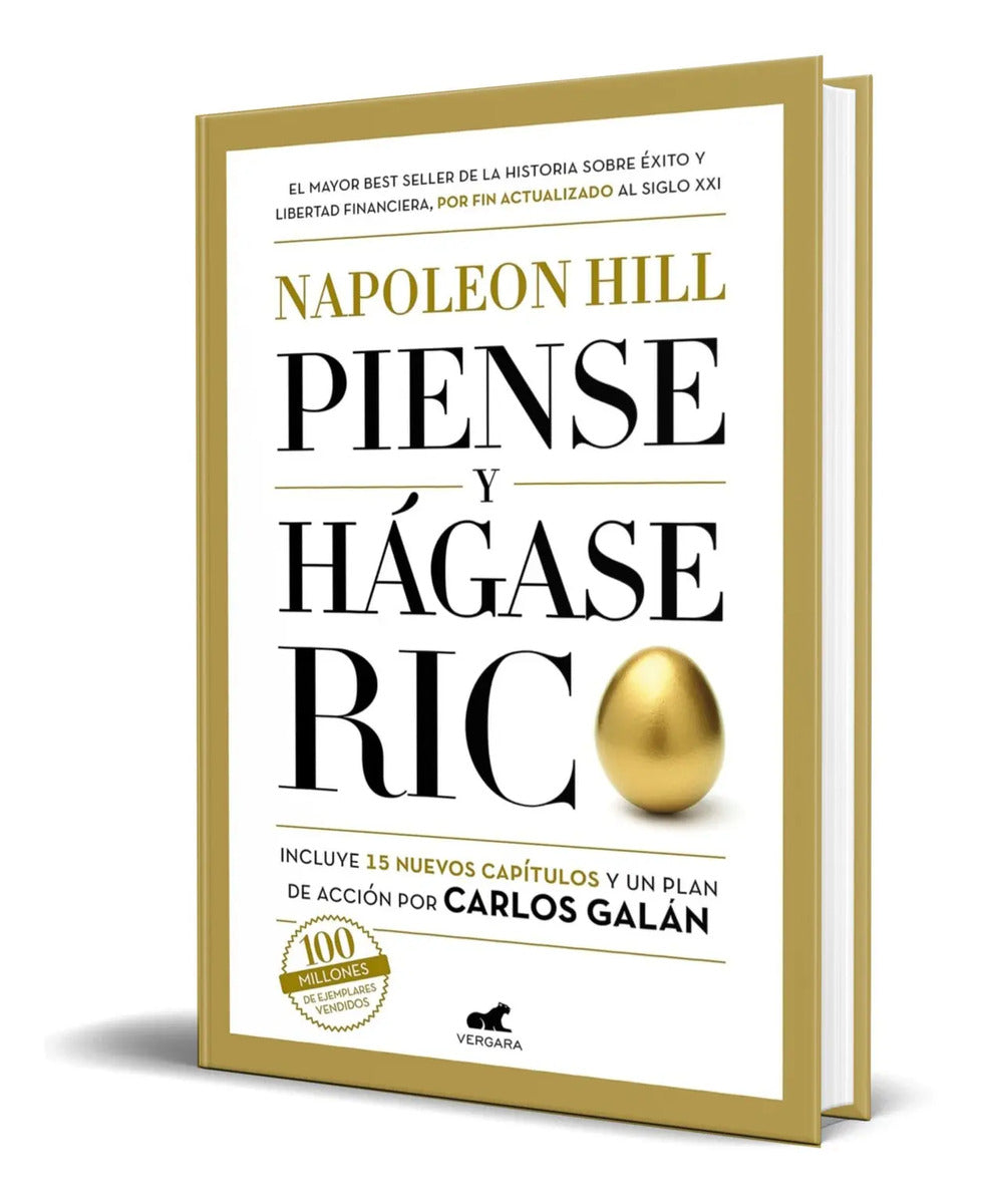 Portada de Libro Piense Y Hágase Rico [ Napoleon Hill ] Original