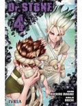 Portada de Dr Stone No 4 Riichiro Inagaki Y Boichi Editorial Ivrea En Español Tapa Bland