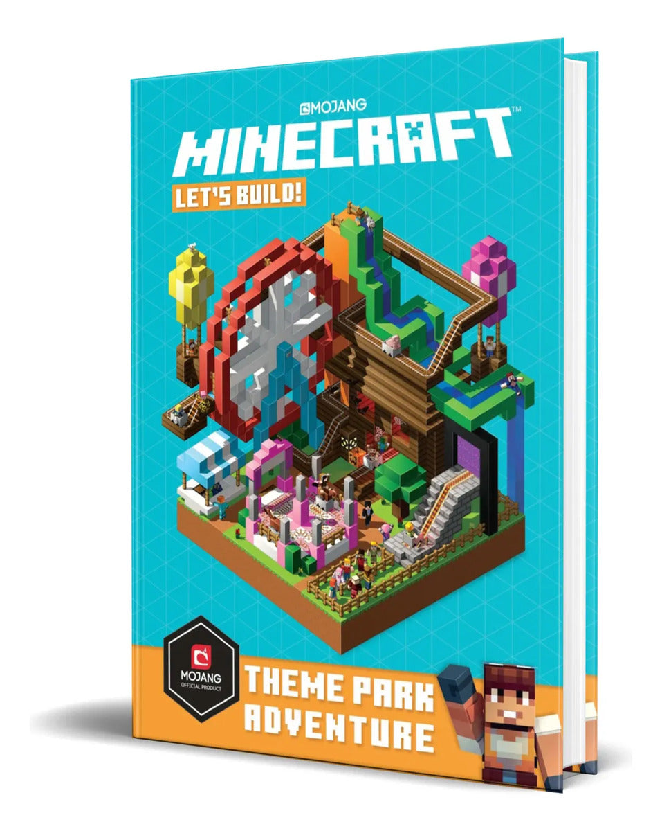 Portada de Libro Minecraft [ Construyamos ] Parque Temático En Inglés
