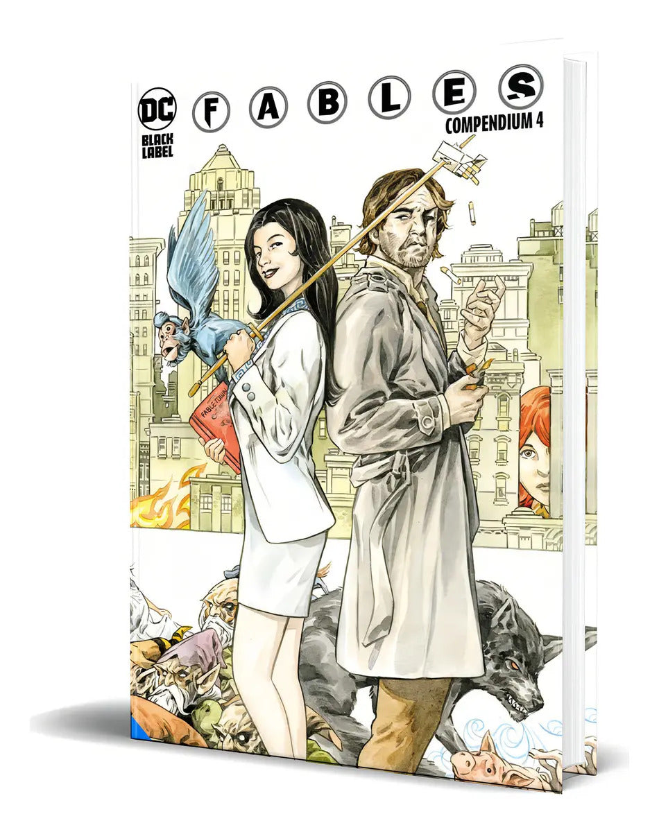Portada de Fables Compendium Vol.4, De Bill Willingham. Editorial Dc Comics, Tapa Blanda En Inglés, 2021