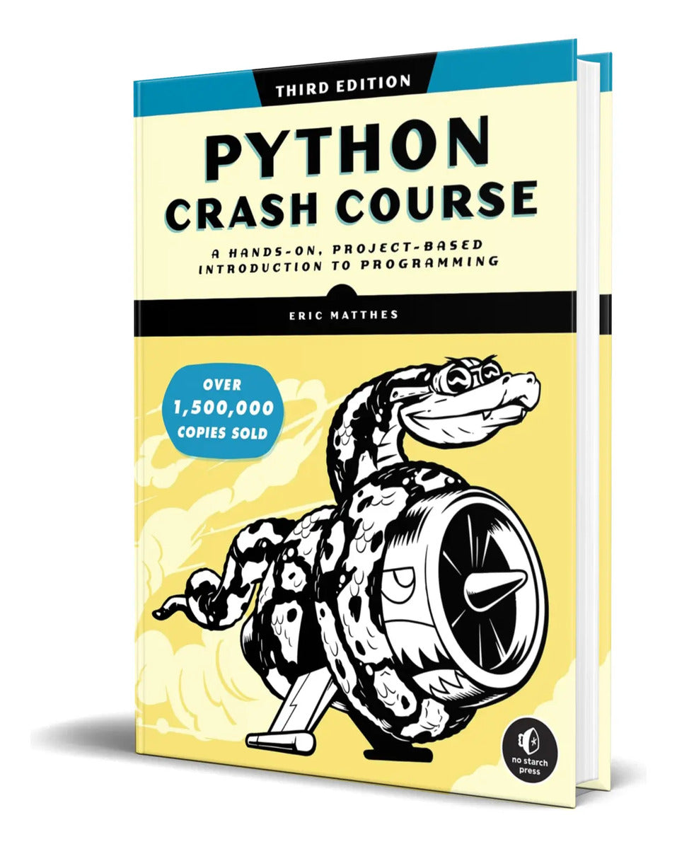 Portada de Libro Python Crash Course [ 3rd Edition ] Original