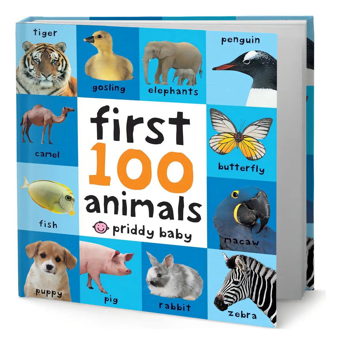 Portada de First 100 Animals, De Roger Priddy. Editorial Priddy Books Us, Tapa Dura En Inglés, 2011