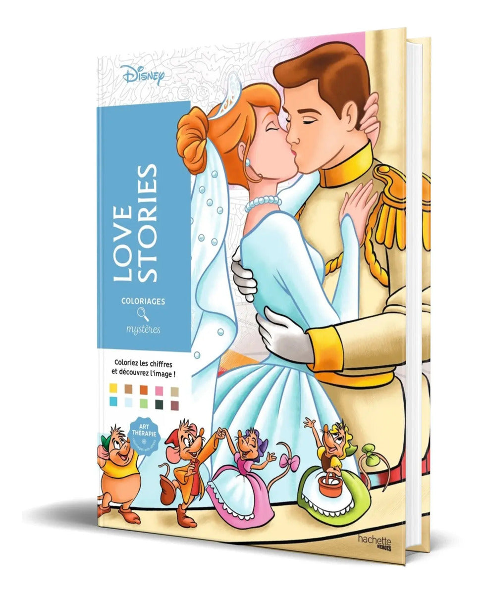 Portada de Libro Colorea Y Descubre El Misterio [ Historias De Amor ]