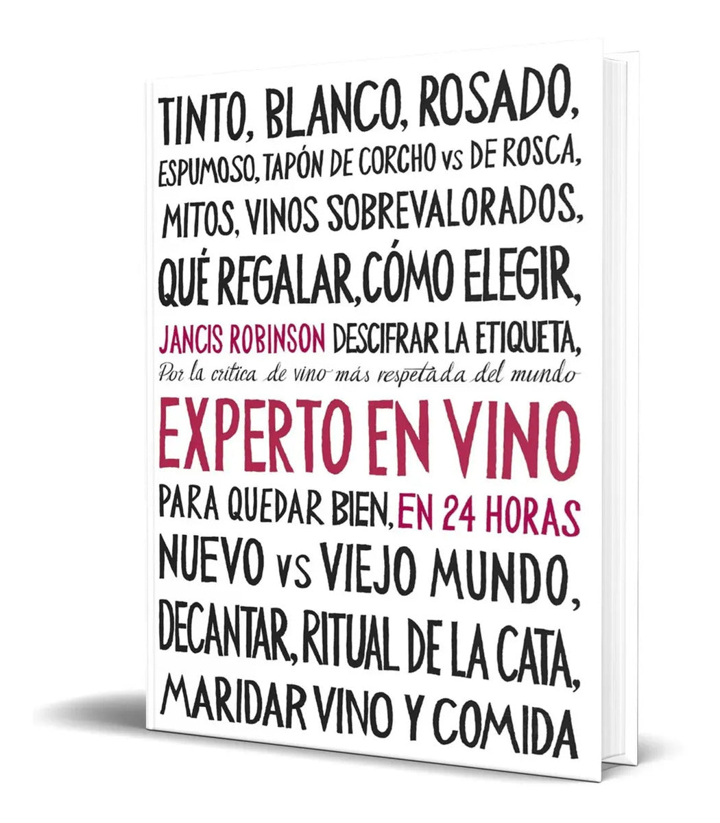 Portada de Libro Experto En Vino En 24 Horas - J. Robinson [ Original ]