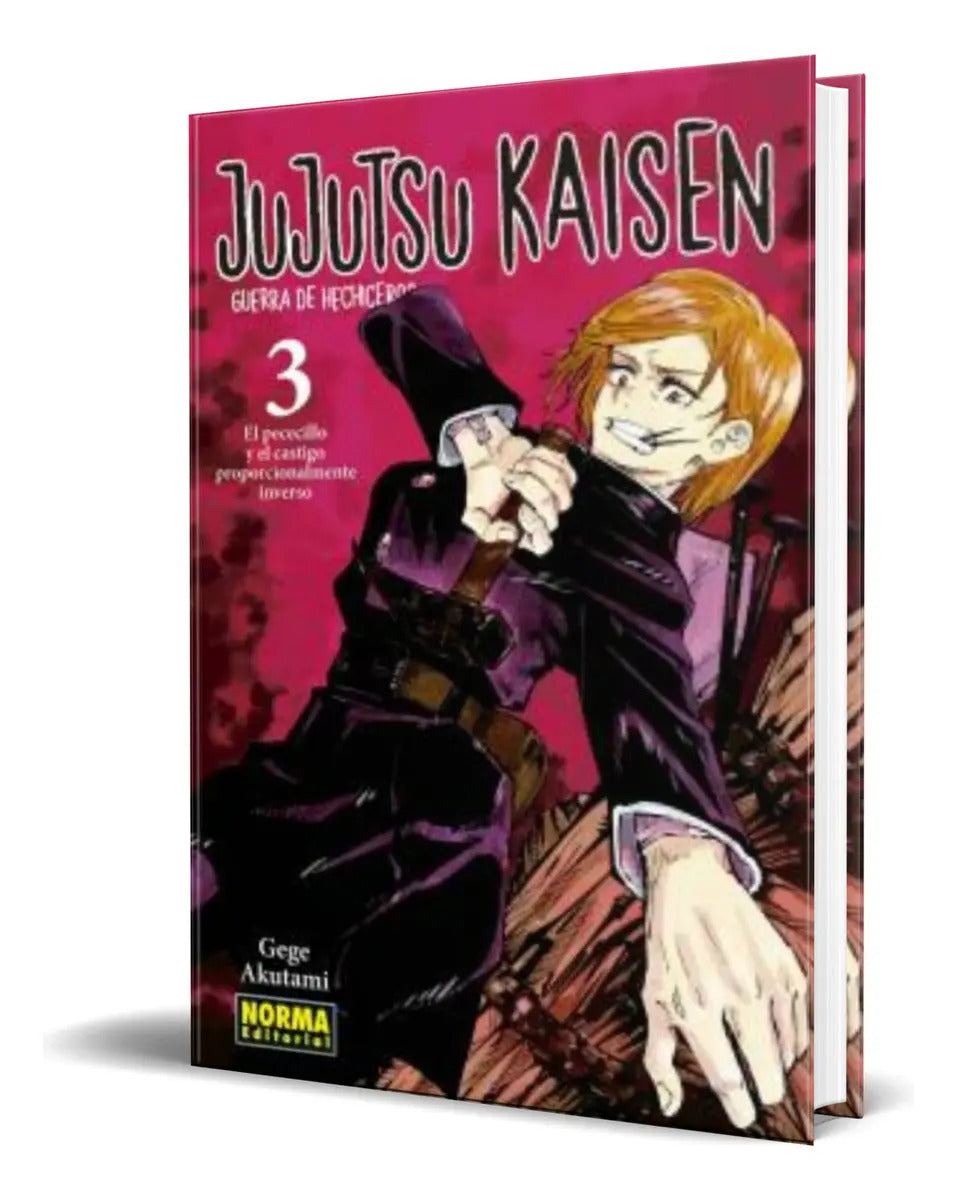 Portada de Libro Jujutsu Kaisen Vol.3 [ Gege Akutami ] Original, De Gege Akutami. Norma Editorial, Tapa Blanda En Español, 2…