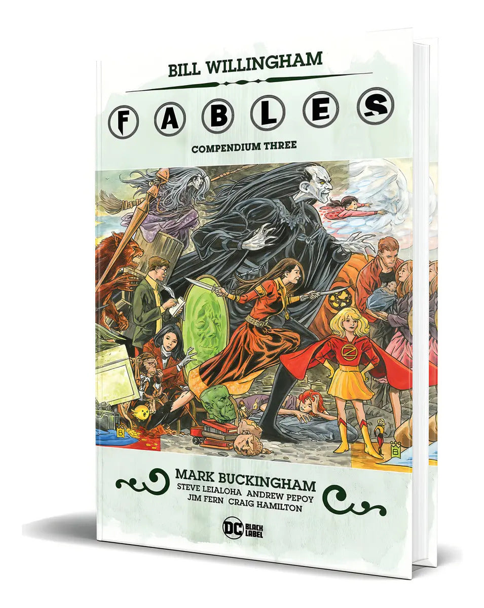 Portada de Fables Compendium Vol.3, De Bill Willingham. Editorial Dc Comics, Tapa Blanda En Inglés, 2021