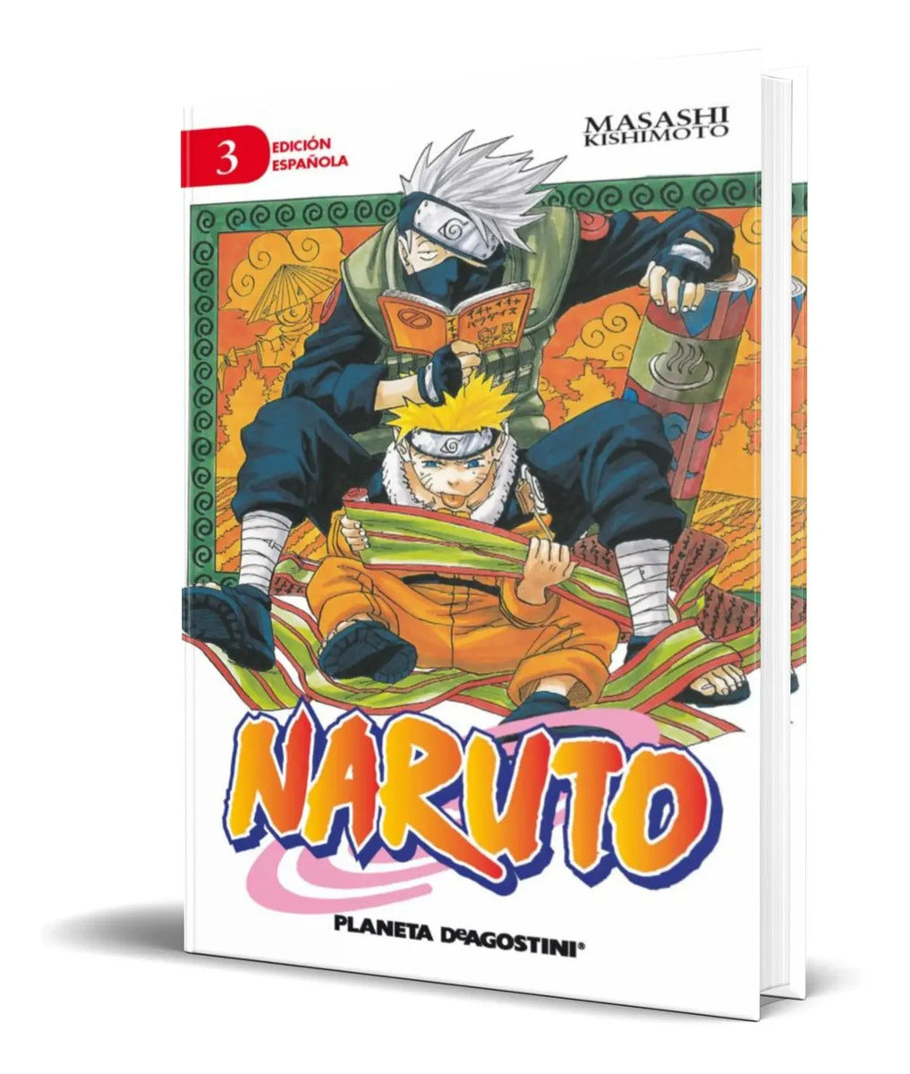 Portada de Libro Naruto Vol.3 [ Masashi Kishimoto ] Original