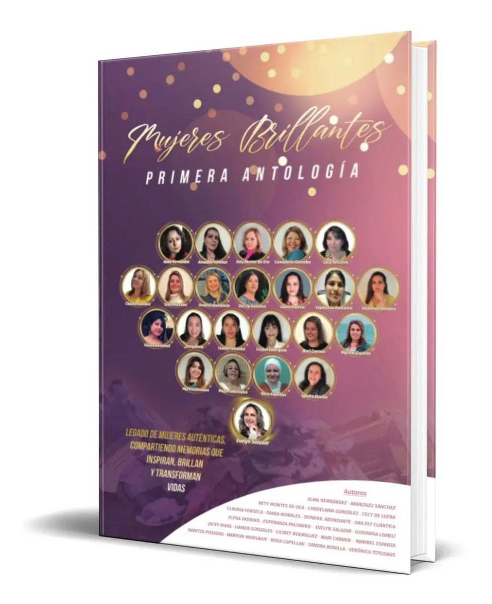 Portada de Libro Mujeres Brillantes, Primera Antología [ Original ]