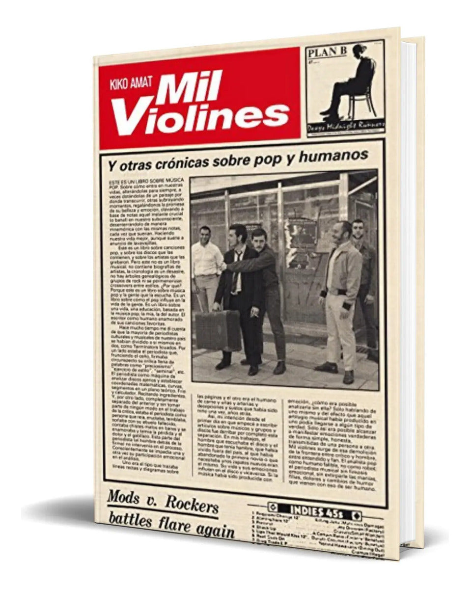 Portada de Libro Mil Violines Y Otras Crónicas Sobre Pop Y Humanos