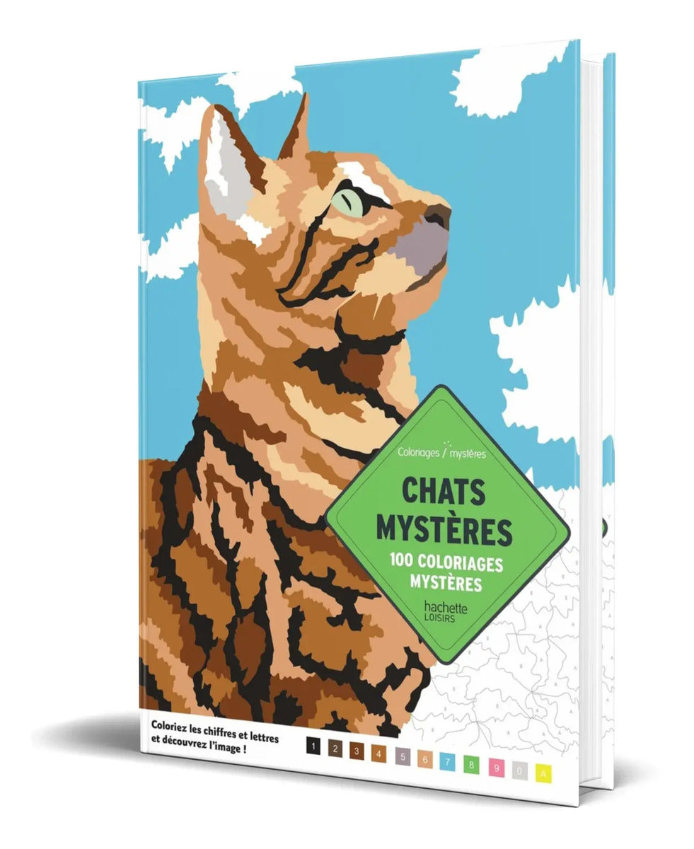 Portada de Libro Colorea Y Descubre El Misterio [ Gatos Misteriosos ]