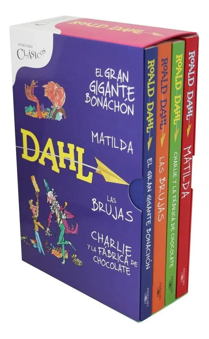 Portada de Paquete Roal Dahl [ 4 Libros Con Estuche ] Originales