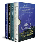 Portada de Libro Estuche Mikel Santiago Adiccion Garantizada Original