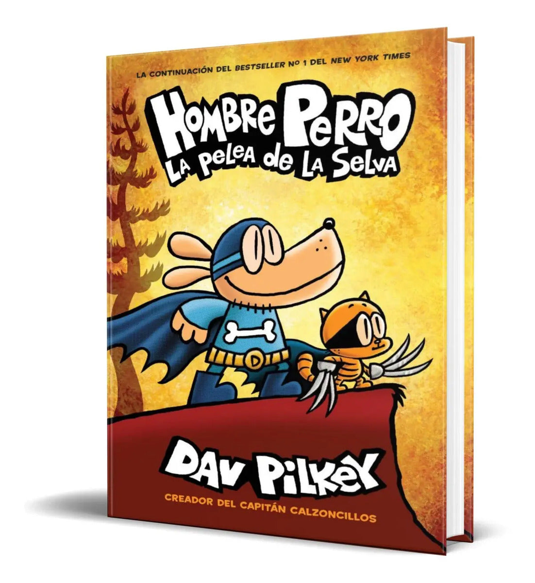 Portada de Libro Hombre Perro [ La Pelea De La Selva ] Pasta Dura