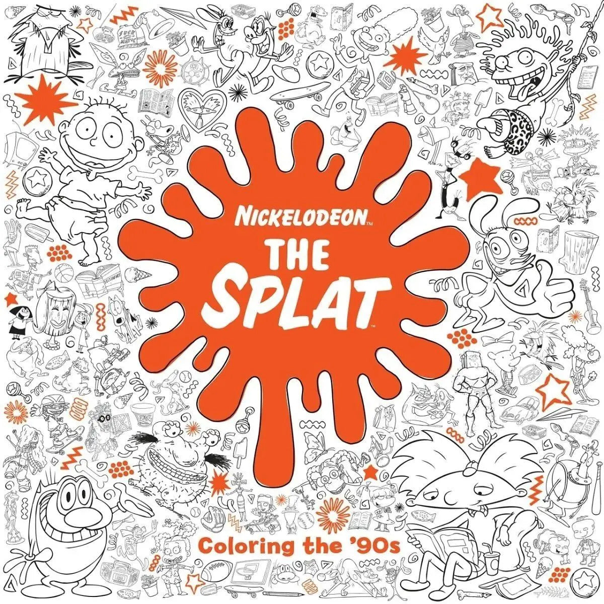 Portada de Libro The Splat Coloring The '90s Nickelodeon