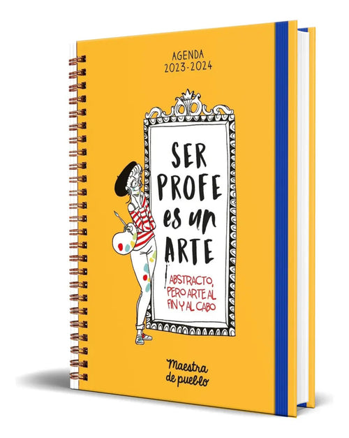 Portada de Agenda Maestra De Pueblo 2023/2024: Abstracto, Pero Arte Al Fin Y Al Cabo, De Maestra De Pueblo., Vol. 1. Editori…
