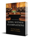 Portada de Libro Model Witness Examinations [ Fifth Edition ] Original, De Paul Mark Sandler. Editorial American Bar Associa…