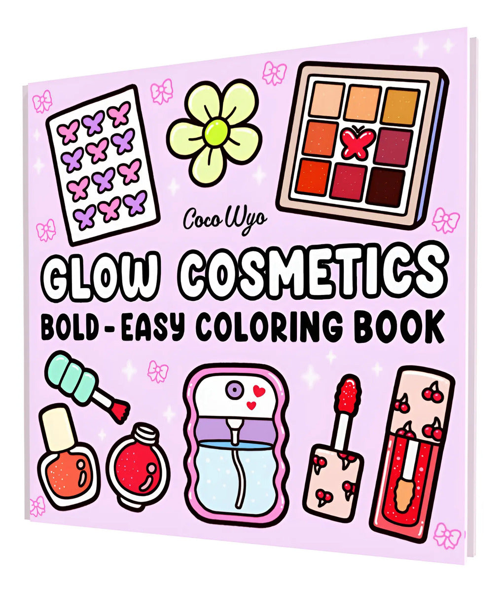 Portada de Glow Cosmetics [ Coloring Book For Adults And Kids] Original