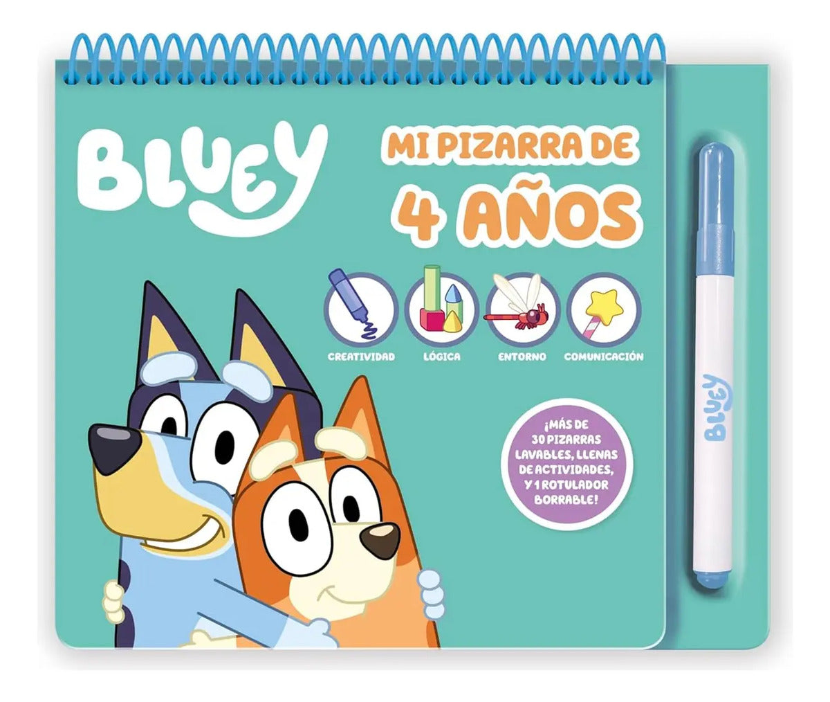 Portada de Libro Mi Pizarra De 4 Años [ Bluey ] Original