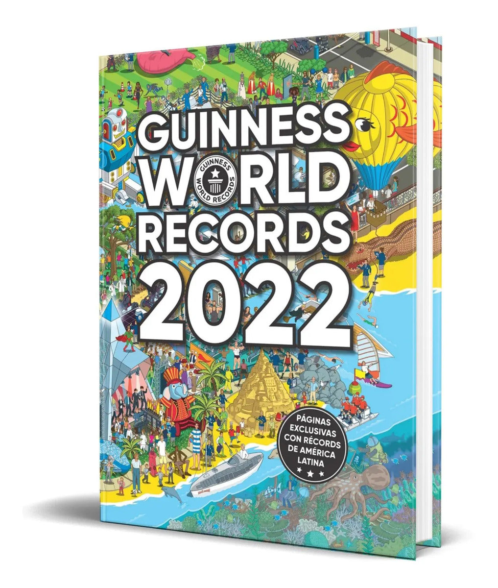 Portada de Libro Guinness World Records 2022 [ Latinoamérica ] Original
