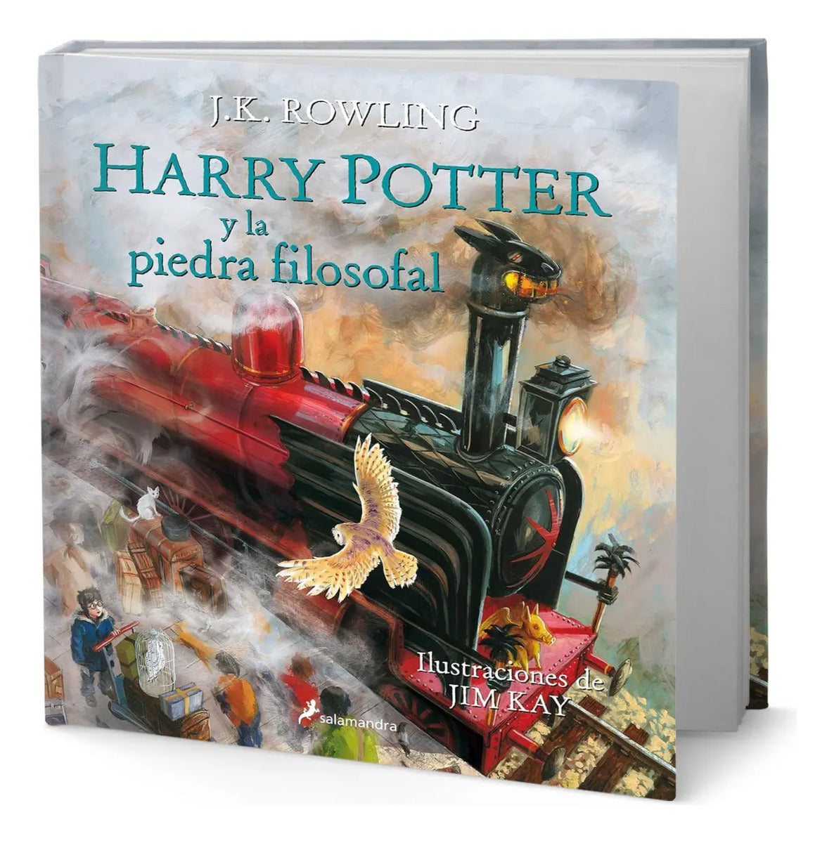 Portada de Libro Harry Potter Y La Piedra Filosofal Edición Ilustrada