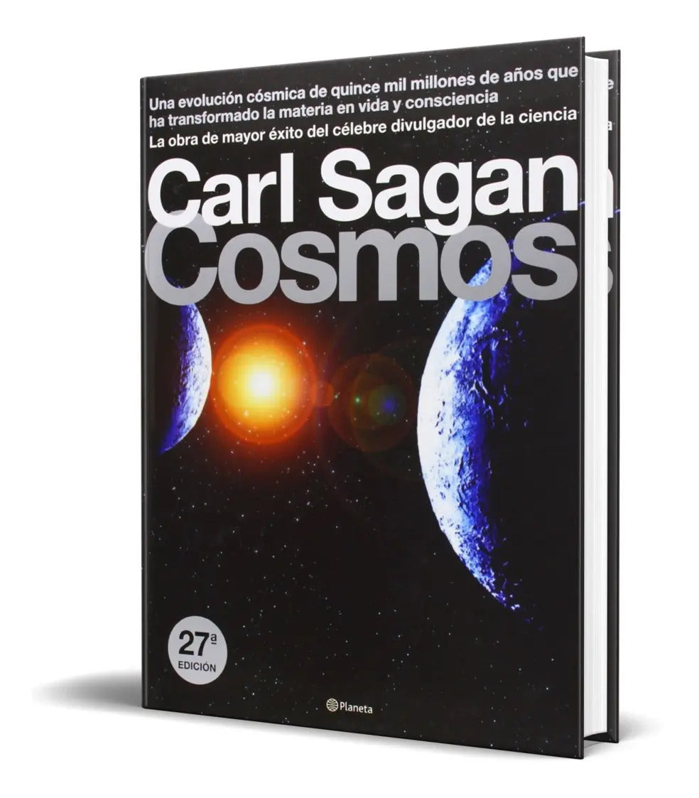 Portada de Libro Cosmos - Carl Sagan [ Español ] Pasta Dura