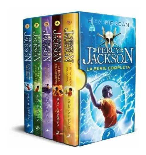Portada de Saga [ Percy Jackson Y Los Dioses Del Olimpo ] Con Estuche
