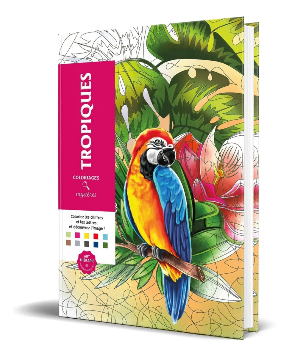 Portada de Libro Colorea Y Descubre El Misterio [ Zona Tropical ]
