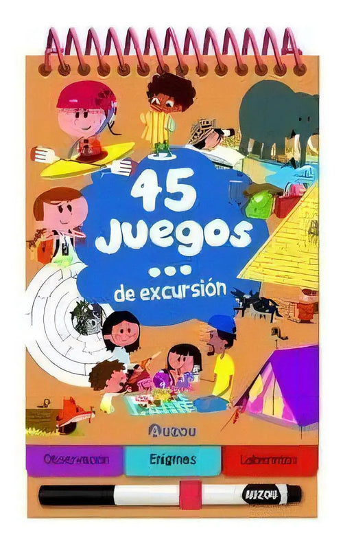 Portada de 45 Juegos De Excursion, De Aa.vv.. Editorial Auzou En Español