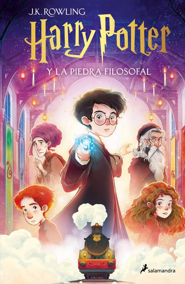 Portada de Libro Harry Potter Y La Piedra Filosofal Ilustrado - J. K. Rowling - Salamandra