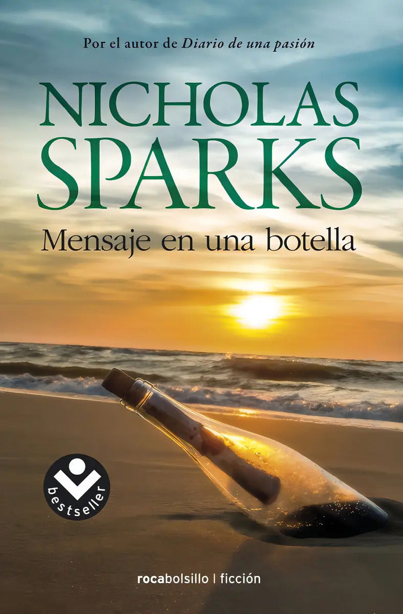Portada de Mensaje En Una Botella, De Sparks, Nicholas. Ficción Editorial Roca Bolsillo, Tapa Blanda En Español, 2017