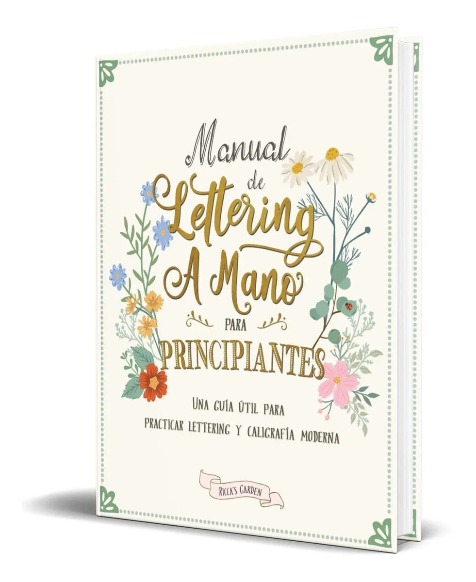 Portada de Libro Manual De Lettering A Mano Para Principiantes Original