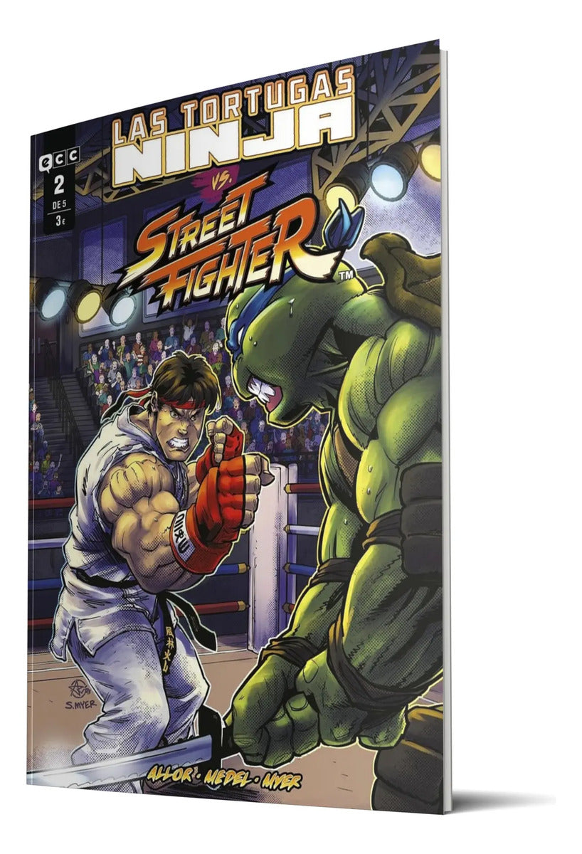 Portada de Cómic Las Tortugas Ninja Vs. Street Fighter Vol.2 Español