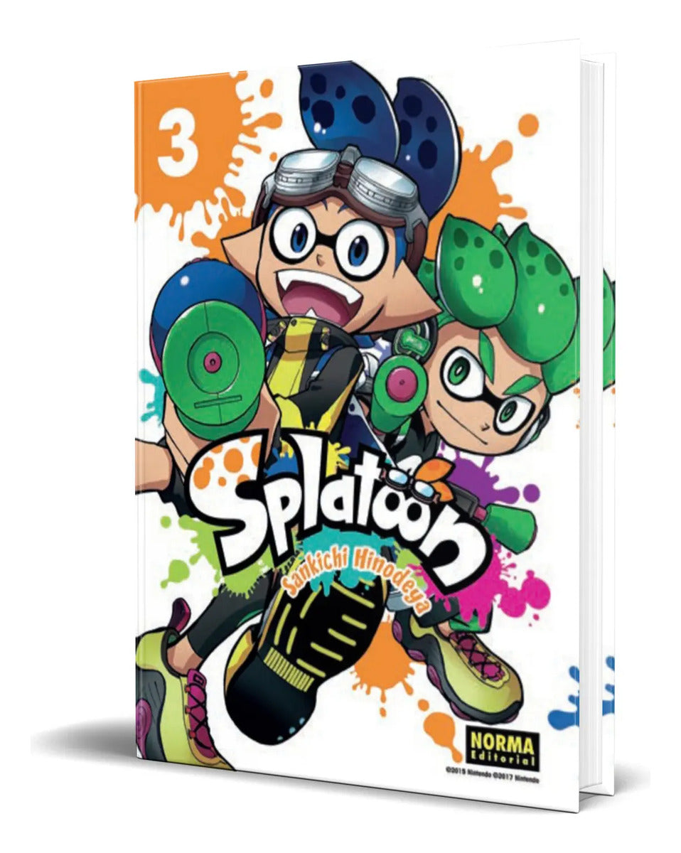 Portada de Manga Splatoon Vol.3 Español [ Sankichi Hinodeya ] Original