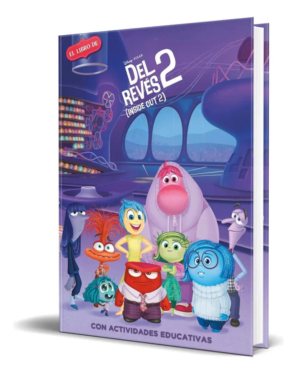 Portada de Libro Inside Out 2 [ Libro De La Película ] Original, De Disney. Editorial Cliper Plus, Tapa Dura En Español, 2024