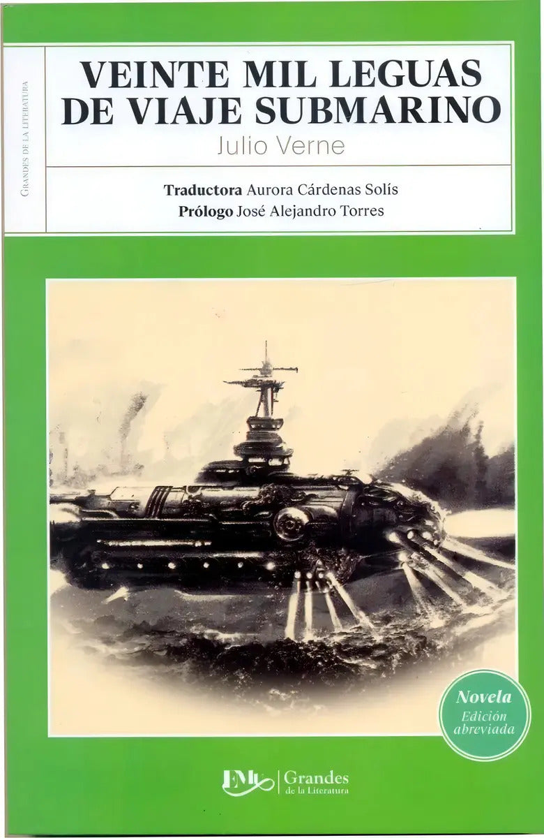 Portada de Veinte Mil Leguas De Un Viaje Submarino - Julio Verne