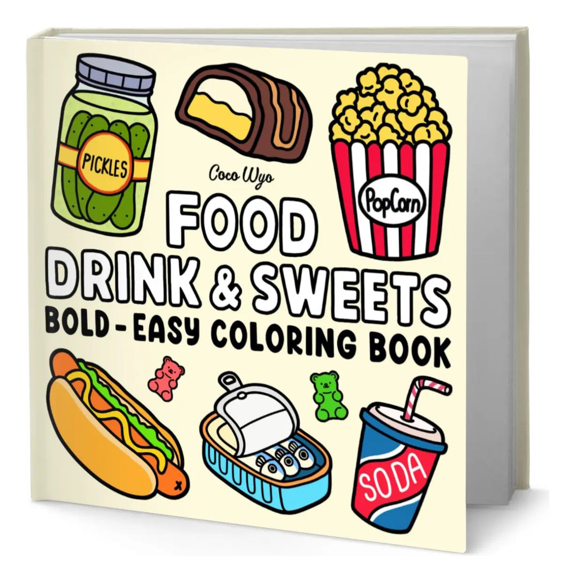 Portada de Coloring Book [ Food, Drink & Sweets ] Coco Wyo Original